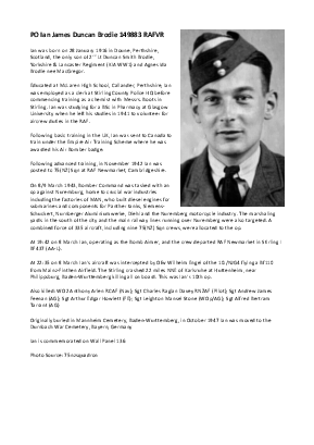 A preview of a PDF biography for Brodie, Ian James Duncan